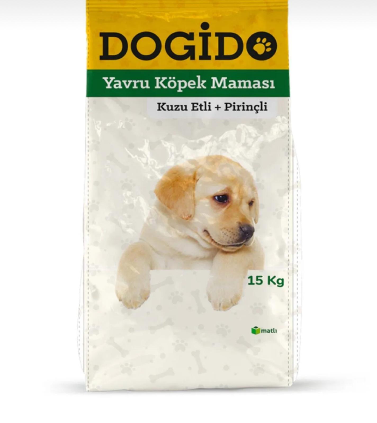 DOGİDO Корм ​​для щенков с бараниной + рисом 15 кг